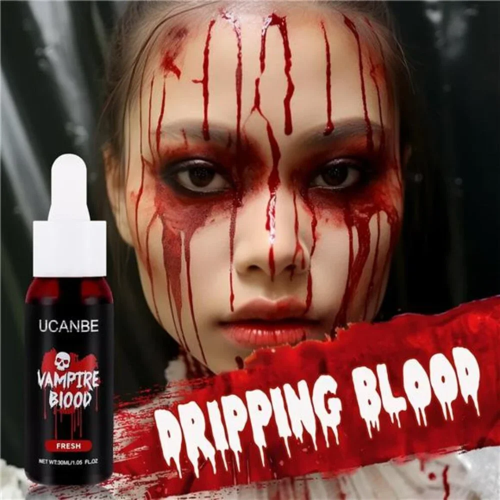 Halloween Dripping Fake Blood Realistic Blood Drops Body Paint Washable‎ Blood